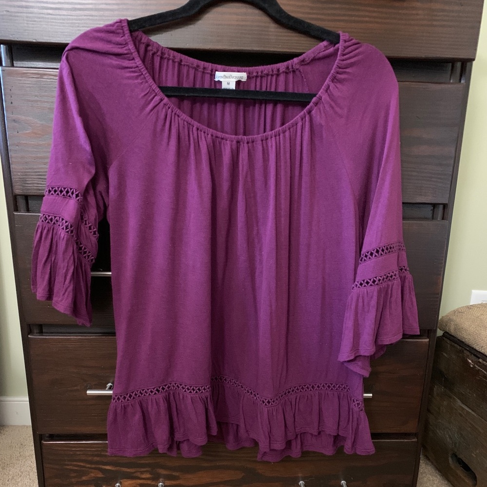 Purple 3/4 sleeve top